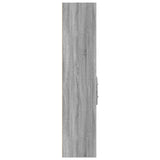 Buffet haut sonoma gris 70x42,5x185 cm bois d'ingénierie