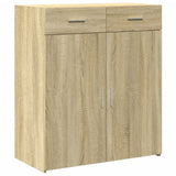 Sonoma oak sideboard 80x42.5x93 cm engineered wood