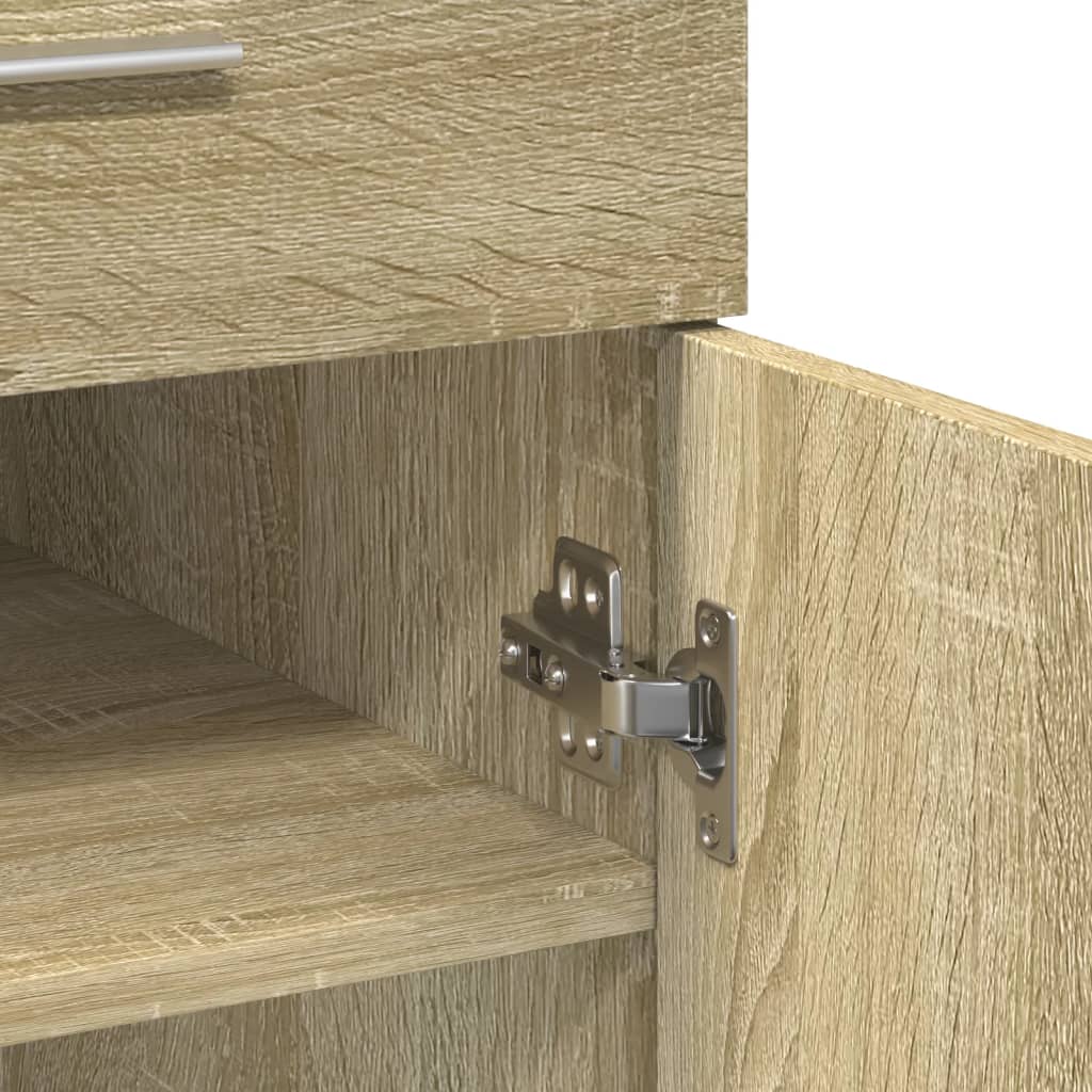 Sonoma oak sideboard 80x42.5x93 cm engineered wood