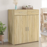 Sonoma oak sideboard 80x42.5x93 cm engineered wood