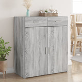 Buffet sonoma gris 80x42,5x93 cm bois d'ingénierie