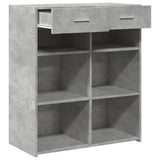 Concrete gray sideboard 80x42.5x93 cm engineered wood