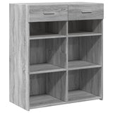 Buffet sonoma gris 80x42,5x93 cm bois d'ingénierie