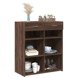 Buffet chêne marron 80x42,5x93 cm bois d'ingénierie