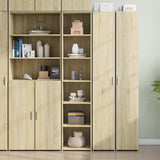 High sideboard sonoma oak 40x41x185 cm engineered wood