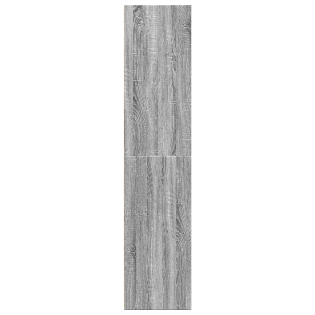 Buffet haut sonoma gris 40x41x185 cm bois d'ingénierie