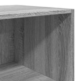 Buffet haut sonoma gris 40x41x185 cm bois d'ingénierie