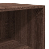 High sideboard brown oak 40x41x185 cm engineered wood