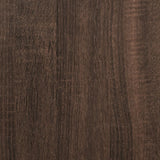 High sideboard brown oak 40x41x185 cm engineered wood