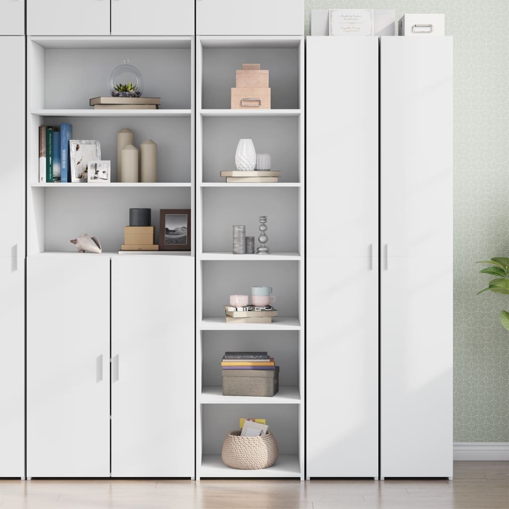 White high sideboard 45x41x185 cm engineered wood