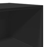 Black high sideboard 45x41x185 cm engineered wood