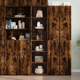 High sideboard smoked oak 45x41x185 cm engineered wood