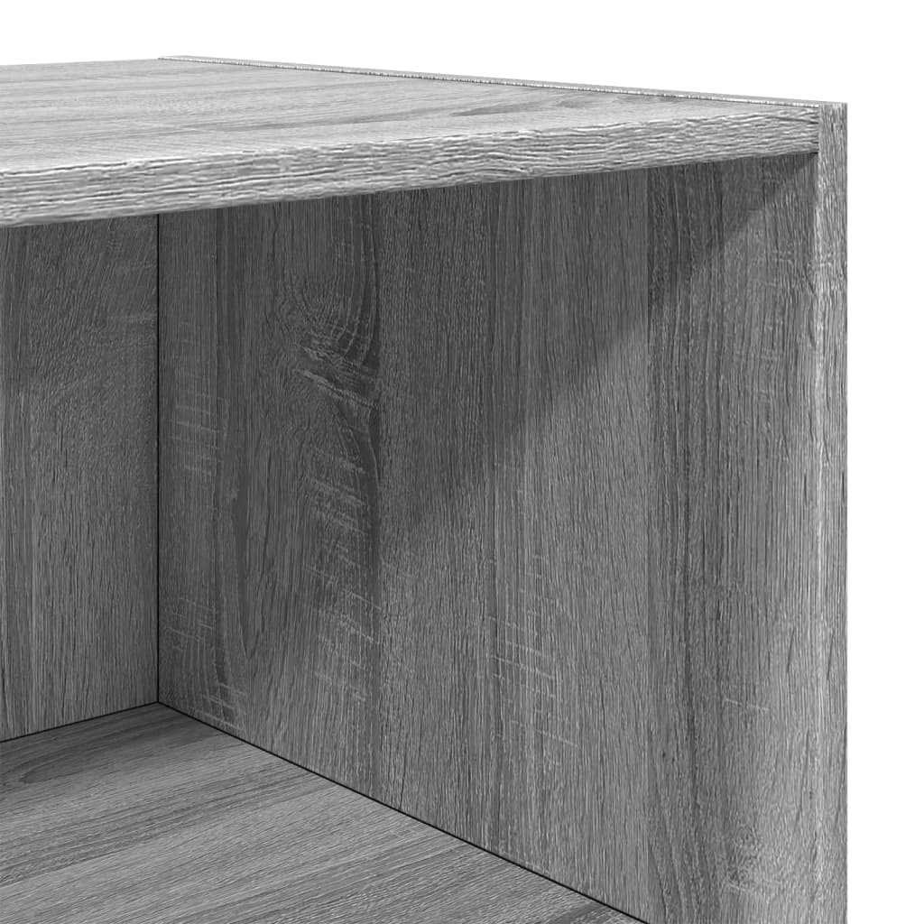 Buffet haut sonoma gris 50x41x185 cm bois d'ingénierie