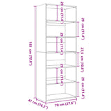 Buffet haut chêne sonoma 70x41x185 cm bois d'ingénierie