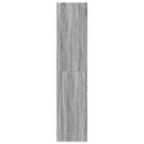 Buffet haut sonoma gris 70x41x185 cm bois d'ingénierie