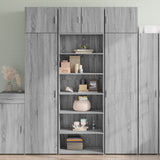 Buffet haut sonoma gris 70x41x185 cm bois d'ingénierie