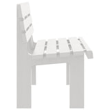 Banc de jardin blanc 110x52x71 cm polypropylène