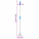 Bodenwischerstiel 119,5 cm aus Stahl und Kunststoff