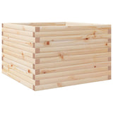 Jardinière 70x70x46 cm bois de pin massif