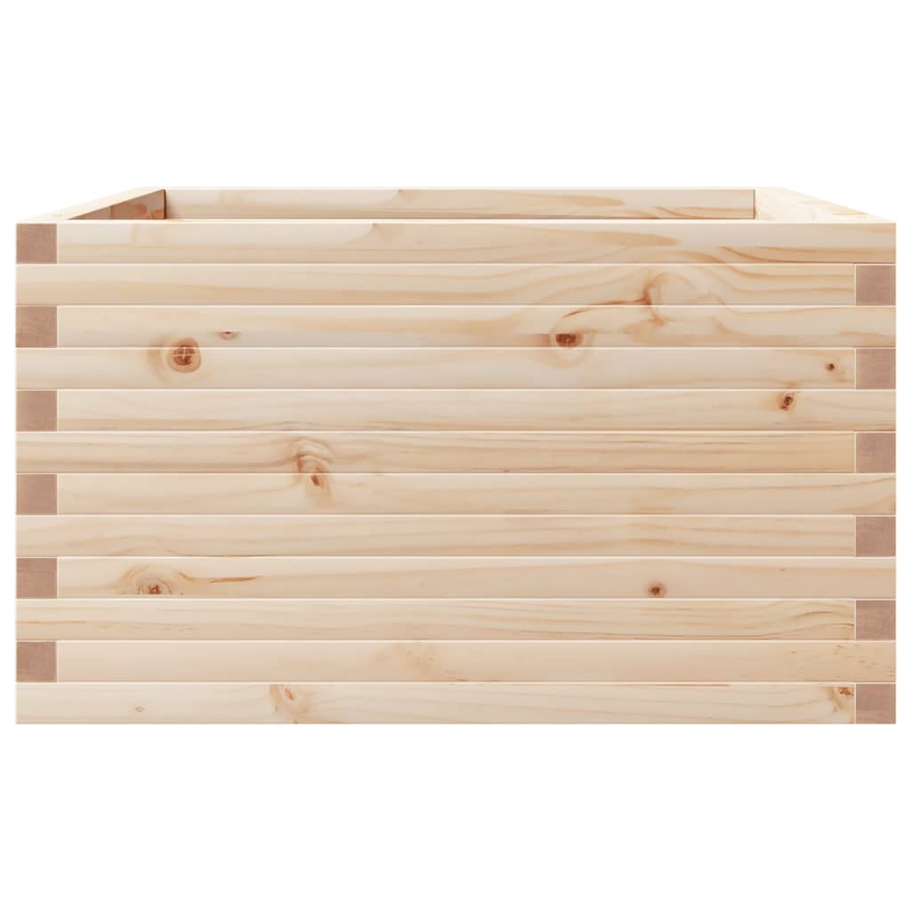 Jardinière 80x80x46 cm bois de pin massif