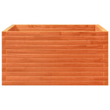 Jardinière cire marron 90x90x46 cm bois de pin massif