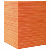 Jardinière cire marron 50x50x68,5 cm bois de pin massif