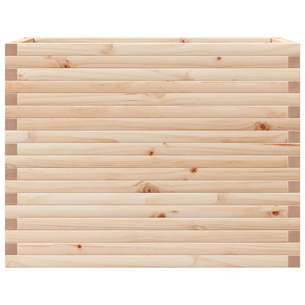 Jardinière 90x40x68,5 cm bois de pin massif