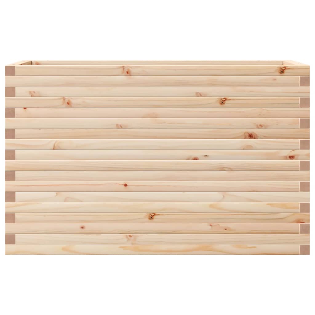 Jardinière 110x40x68,5 cm bois de pin massif