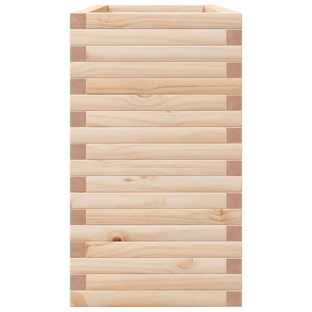 Jardinière 110x40x68,5 cm bois de pin massif