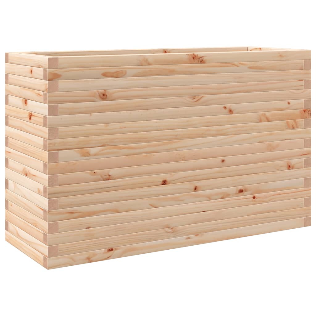 Jardinière 110x40x68,5 cm bois de pin massif