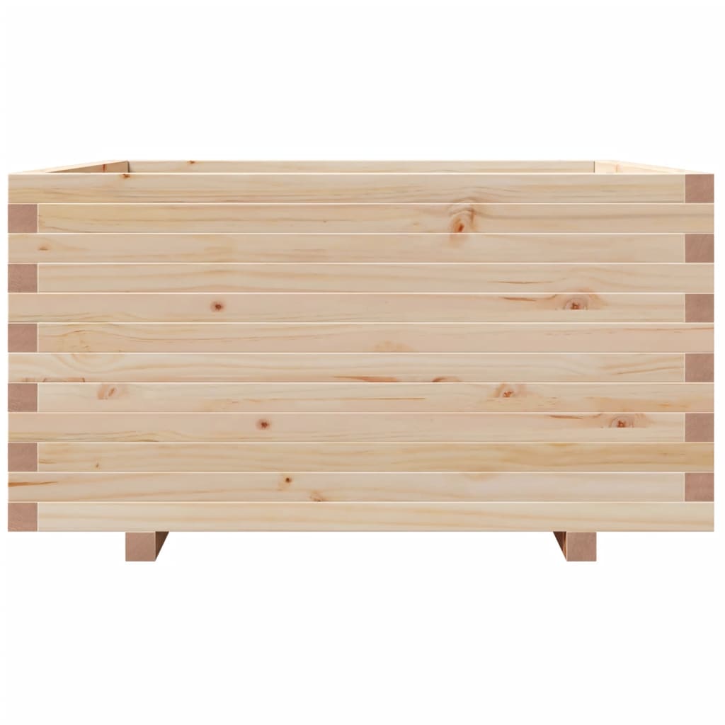 Jardinière 90x90x49,5 cm bois de pin massif