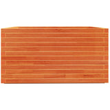 Jardinière cire marron 90x90x49,5 cm bois de pin massif