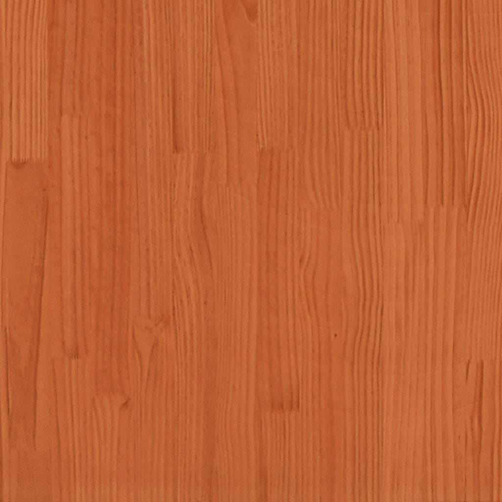 Jardinière cire marron 90x90x49,5 cm bois de pin massif