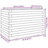 Jardinière 70x40x49,5 cm bois massif de douglas