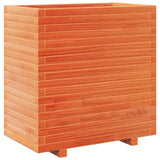 Jardinière cire marron 70x40x72,5 cm bois de pin massif