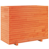 Jardinière cire marron 90x40x72,5 cm bois de pin massif