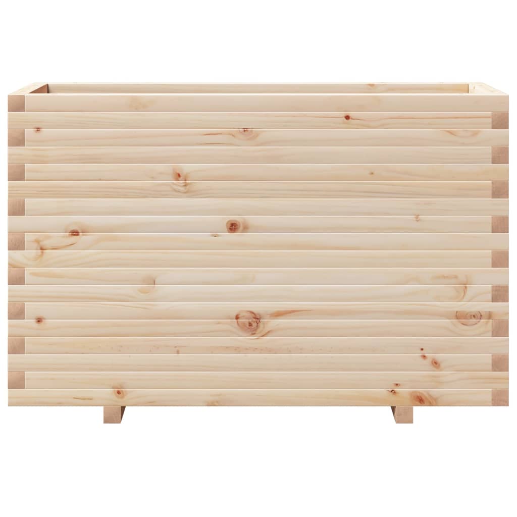 Jardinière 110x40x72,5 cm bois de pin massif