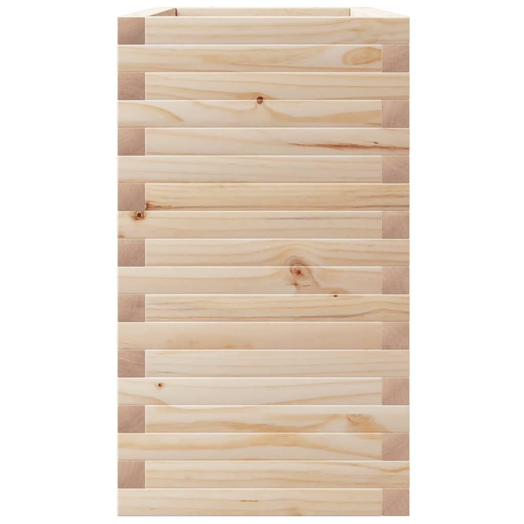 Jardinière 110x40x72,5 cm bois de pin massif