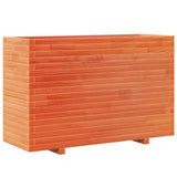 Jardinière cire marron 110x40x72,5 cm bois de pin massif