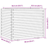 Jardinière 90x60x72,5 cm bois massif de douglas