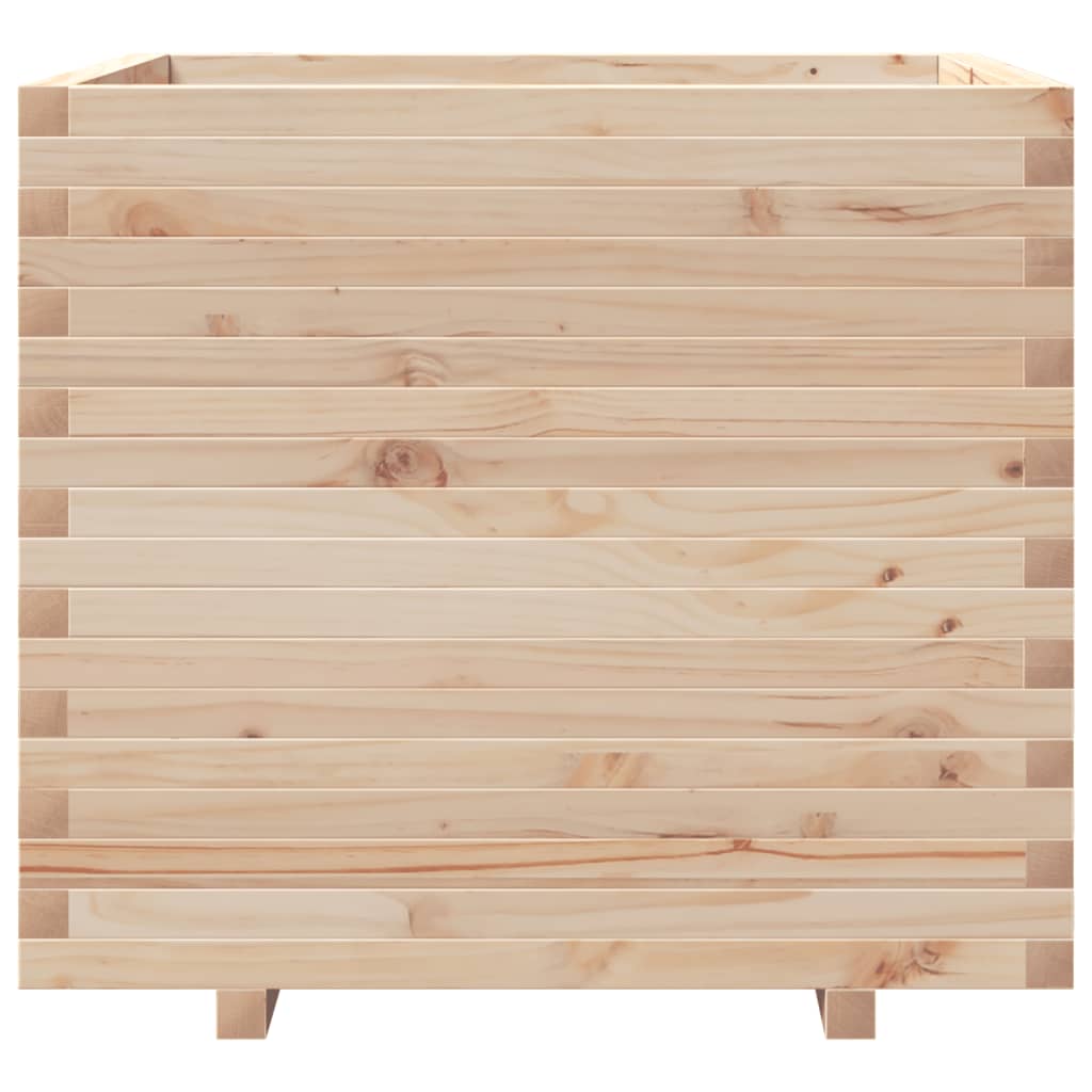 Jardinière 80x80x72 cm bois de pin massif