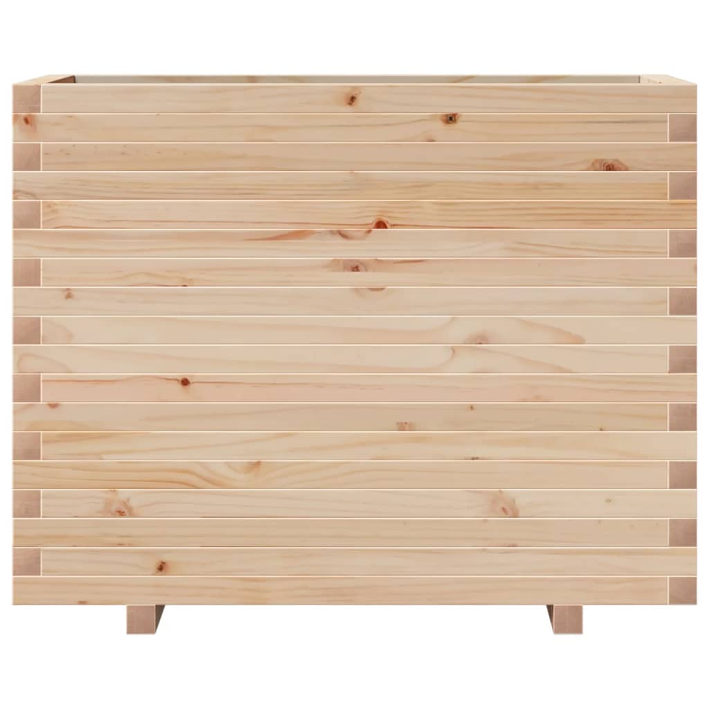 Jardinière 90x40x72 cm bois de pin massif