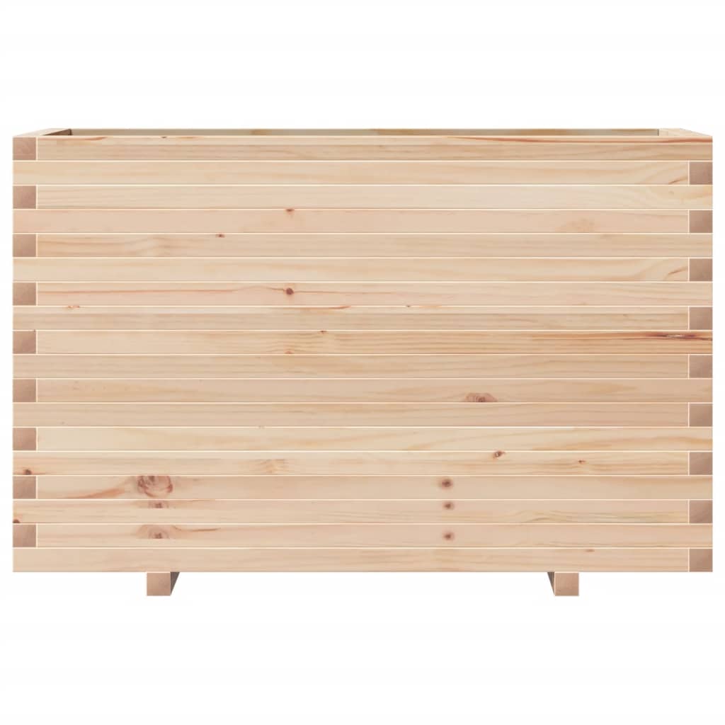 Jardinière 110x40x72 cm bois de pin massif