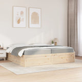 Lit avec matelas 200x200 cm bois massif de pin