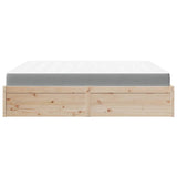 Lit avec matelas 180x200 cm bois massif de pin