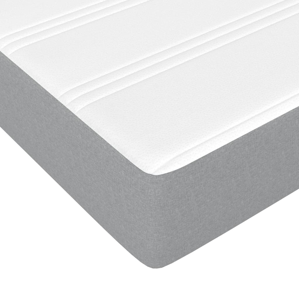 Lit avec matelas blanc 180x200 cm bois massif de pin