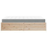 Lit avec matelas 160x200 cm bois de pin massif