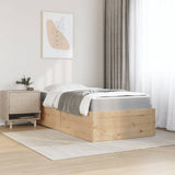 Lit avec matelas 90x200 cm bois massif de pin