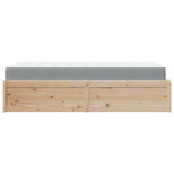 Lit avec matelas 90x190 cm bois massif de pin