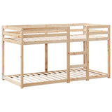 Lit superposé sans matelas 90x200 cm bois de pin massif